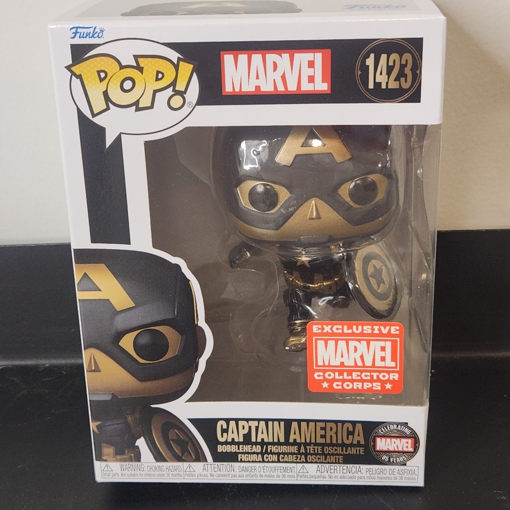 Funko Pop Captain America #1423 Collector Corps Exclusive 85th Anniversary